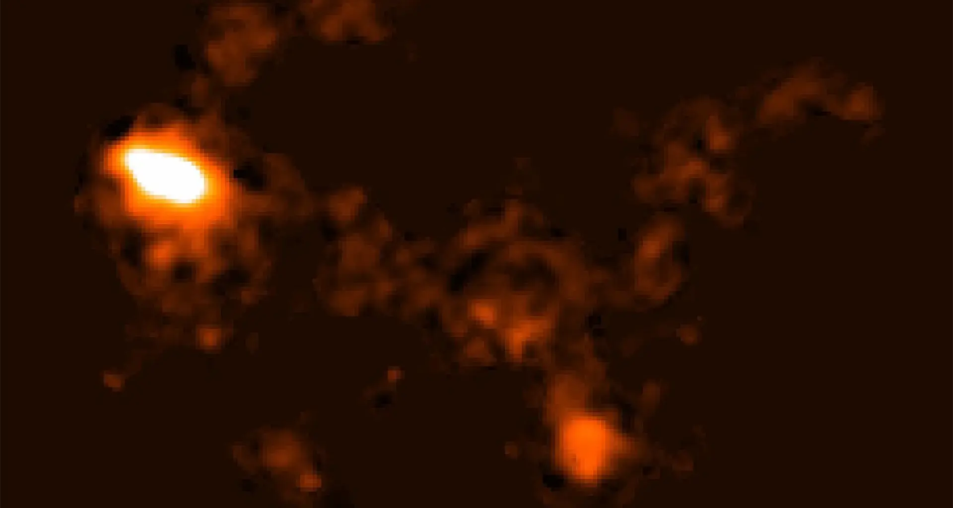 Astronomers discover a gigantic bridge of gas connecting two galaxies