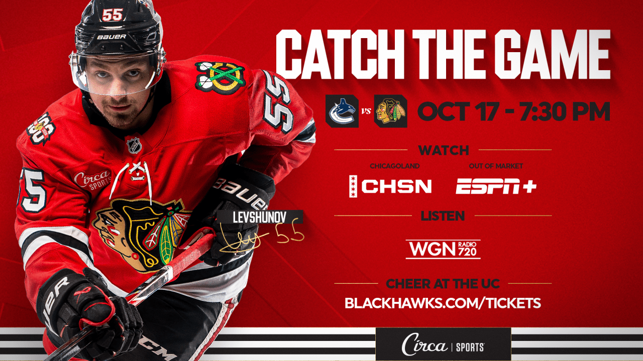 PREVIEW: Blackhawks Face Canucks in Friday Night Showdown
