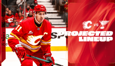 Projected Lineup - Flames vs. Blues