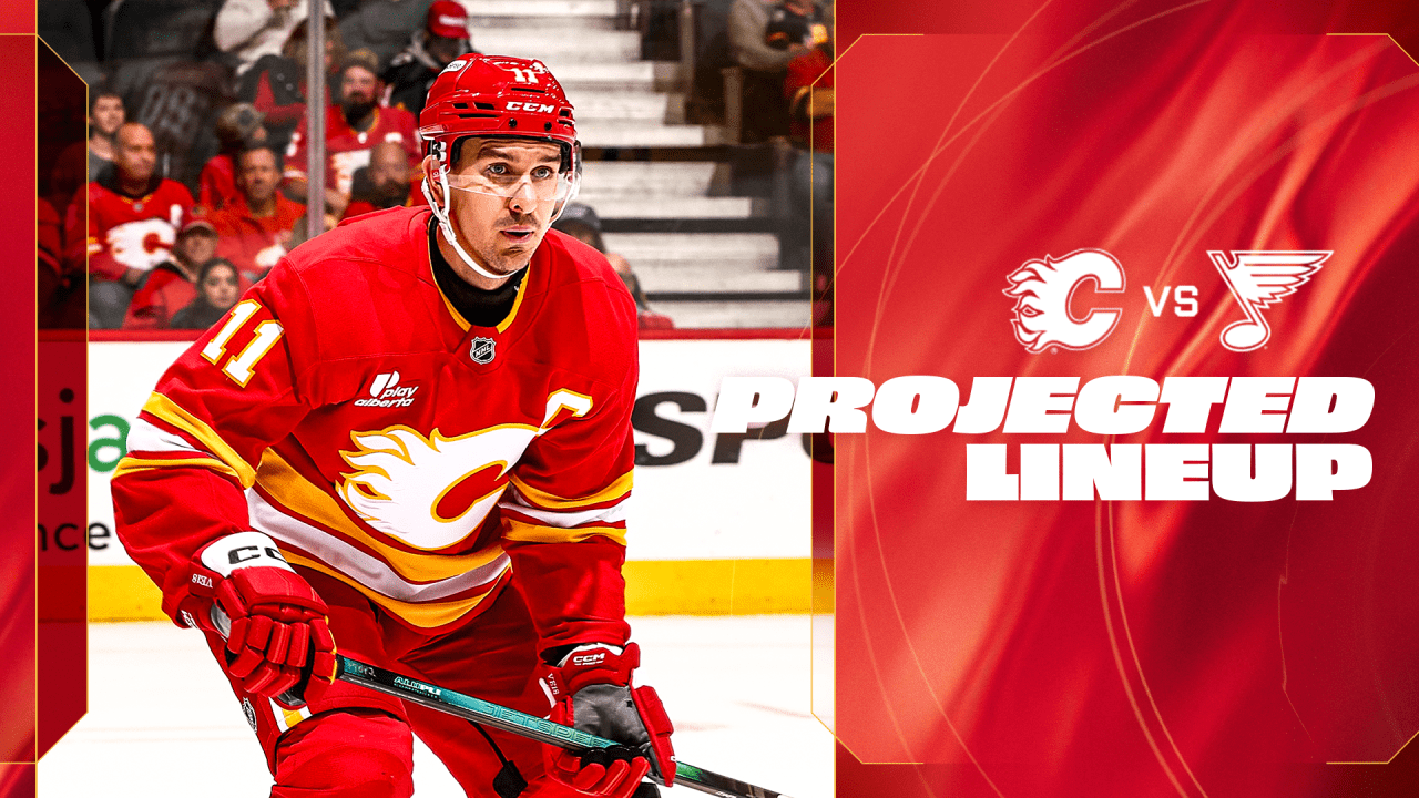 Projected Lineup - Flames vs. Blues