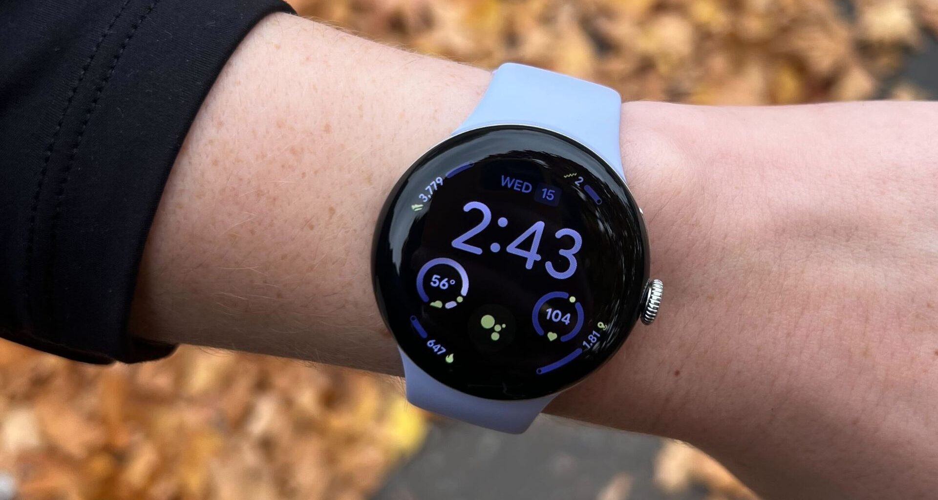 Grace Walsh wearing the Google Pixel Watch 4 on wrist