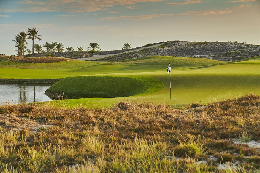 The final hole at Saadiyat Beach Golf Club, Abu Dhabi