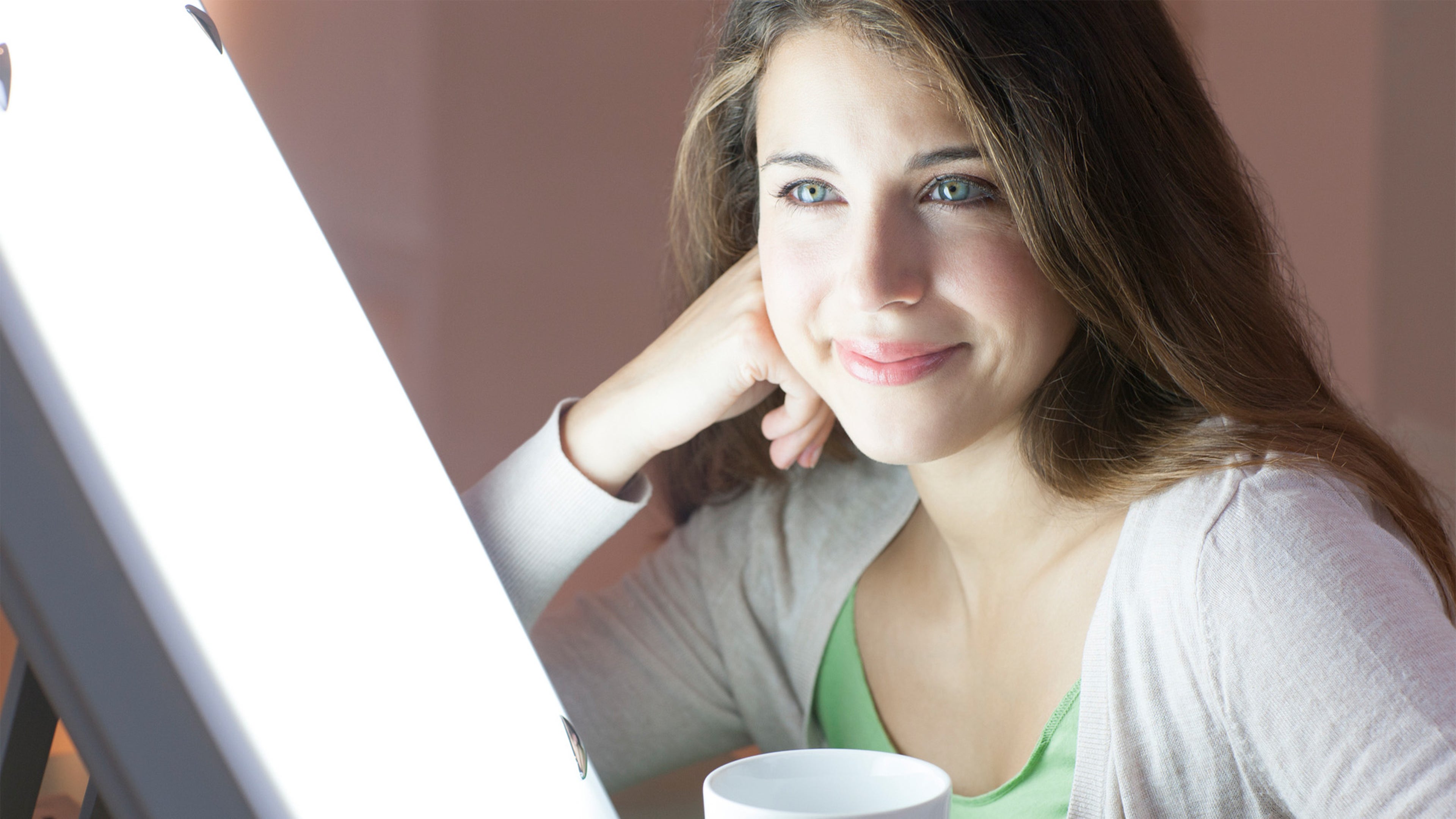 sad light and person