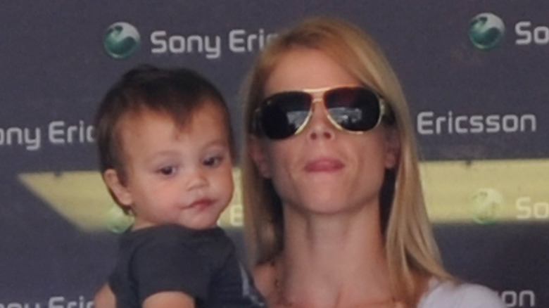 Charlie Woods and Elin Nordegren