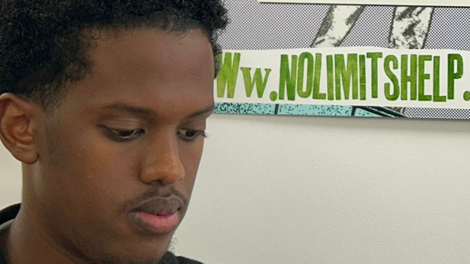 Abdirizak Mohamed struggled with his mental health at school