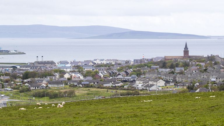Kirkwall, the largest town in the Orkney Islands. Pic: PA