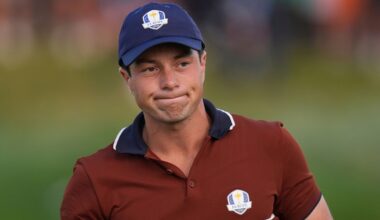 Europe's Viktor Hovland, 2025 Ryder Cup (Associated Press)