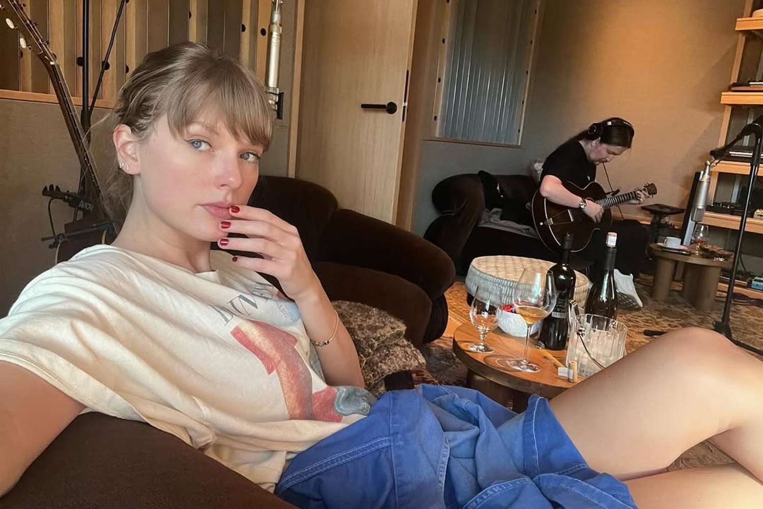 Taylor Swift Shares Pics with Max Martin and Shellback from 'Showgirl' Sessions