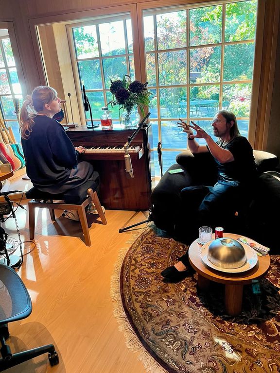 Taylor Swift Shares Pics with Max Martin and Shellback from Showgirl Studio Sessions