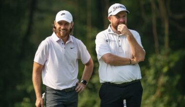 Tommy Fleetwood and Shane Lowry will next tee up in the season-ending DP World Tour Playoffs.