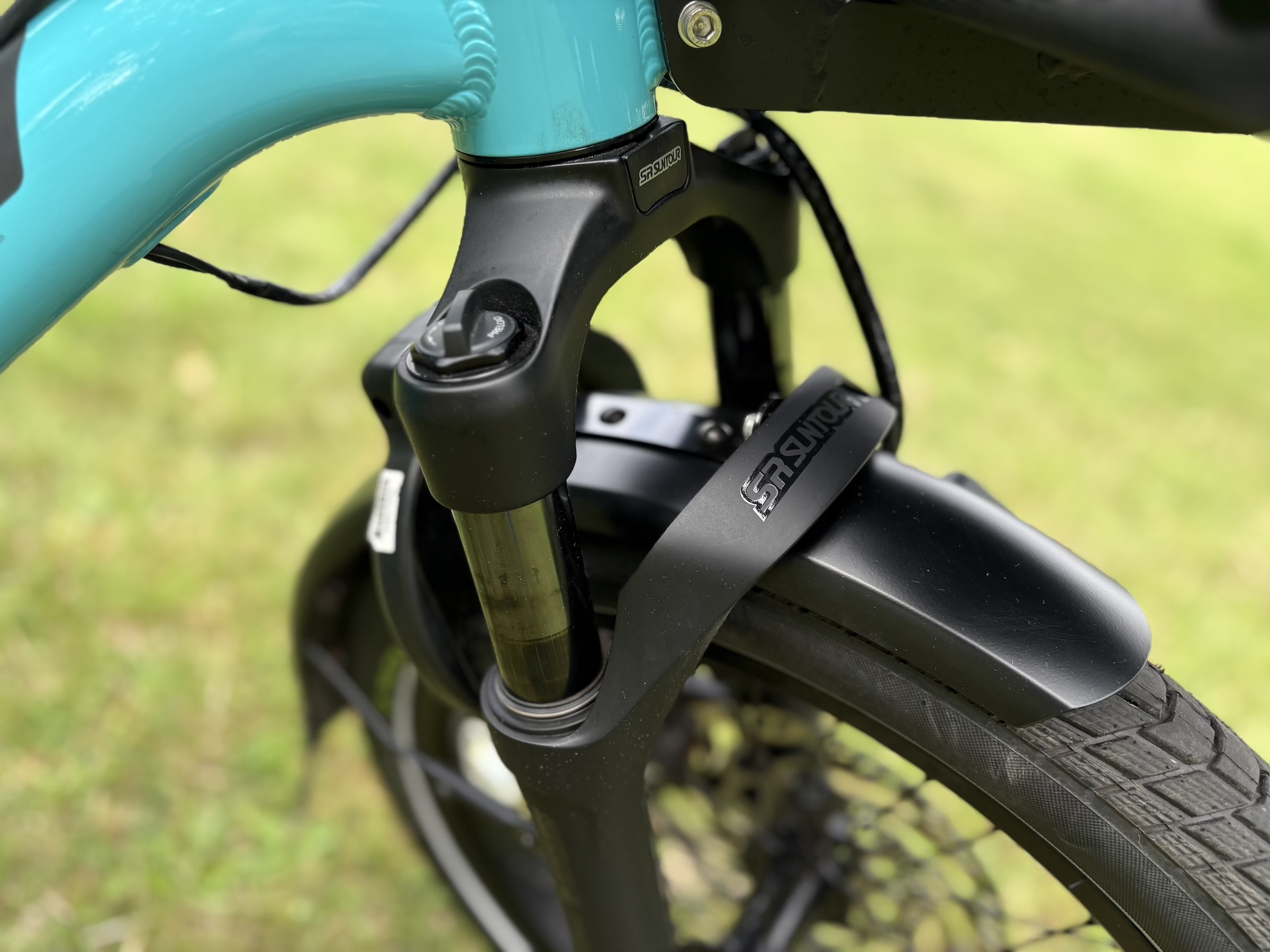 Tern GSD S10 e-cargo bike test Suntour suspension forks