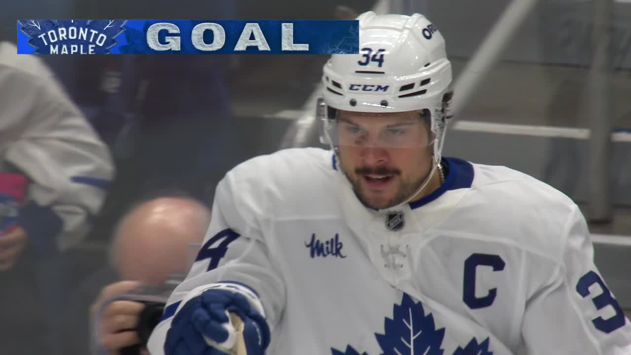 Matthews hammers PPG | NHL.com