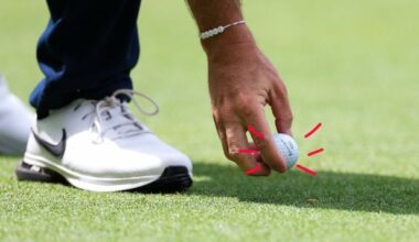 I never noticed how many pros do this – until I started looking