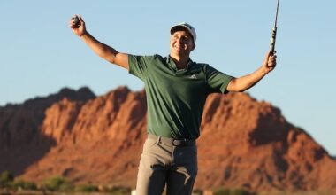 PGA Tour winner reveals the random – and heavy – object in his golf bag that he makes his caddie carry