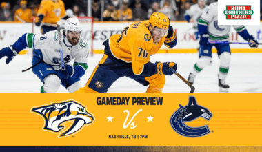 GAME DAY: Canucks vs. Preds, October 23
