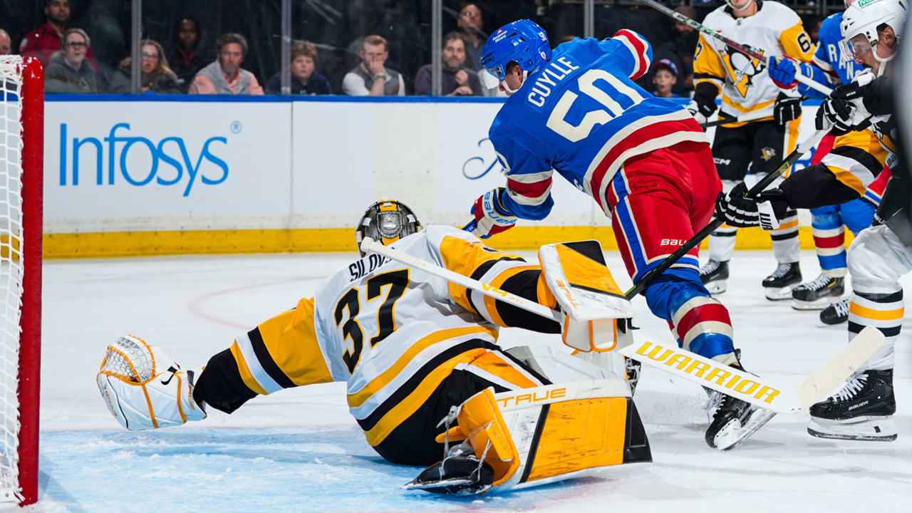 Penguins spoil old coach Sullivan's Rangers debut with shutout win