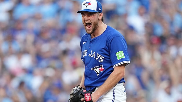 Yesavage sets Blue Jays mark, striking out 11 in MLB playoff debut to key win over Yankees
