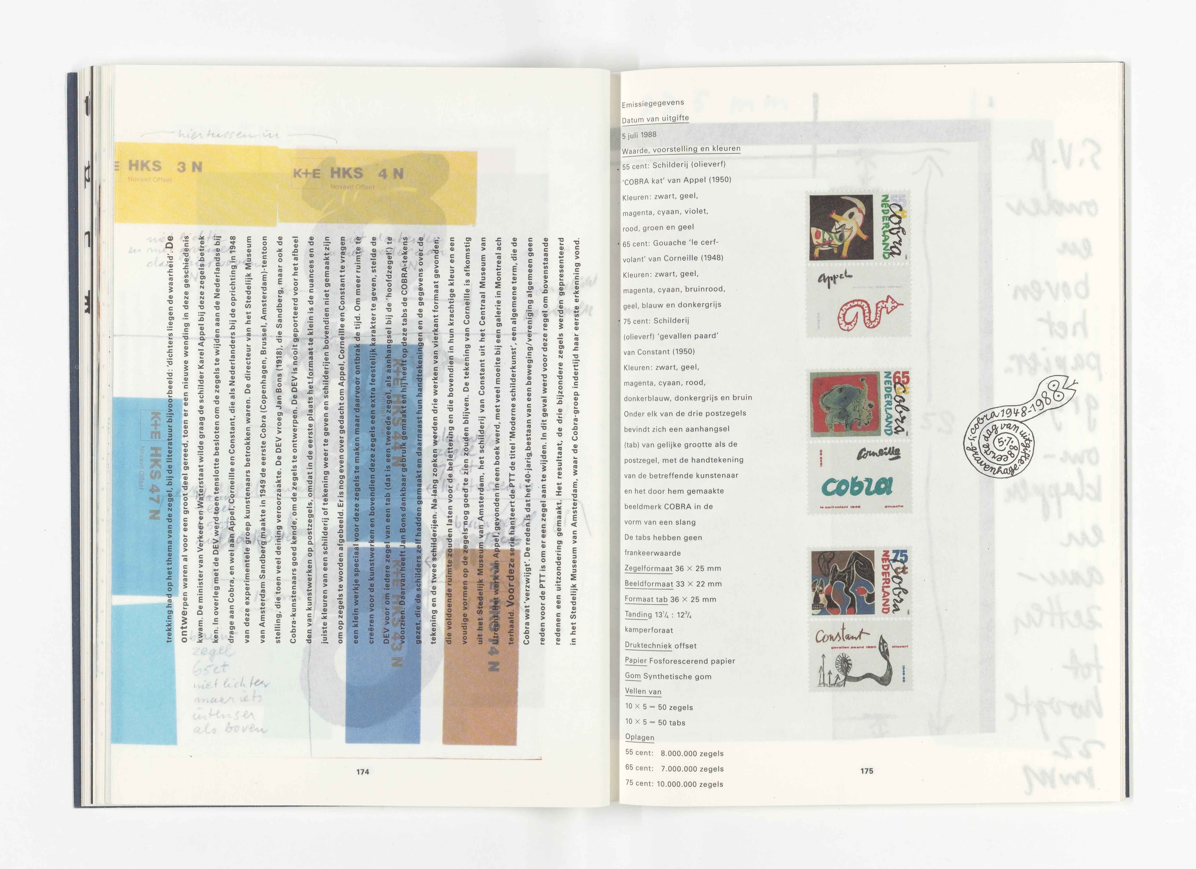 A book of postage stamps by Irma Boom