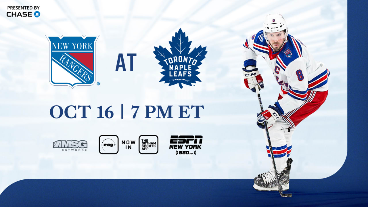 Rangers at Maple Leafs: Pregame Notes