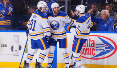 Sabres score 8 goals, defeat Senators for 1st win