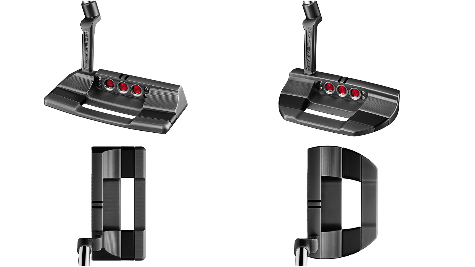 The Scotty Cameron Studio Xperimental Limited Putters from the top and the sole