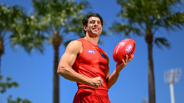 Christian Petracca in a Gold Coast guernsey.