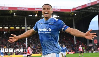 Sheffield United 1-3 Derby County: Carlton Morris scored hat-trick in Rams win