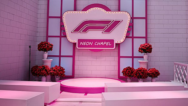 The wedding chapel for Las Vegas F1 fans. 