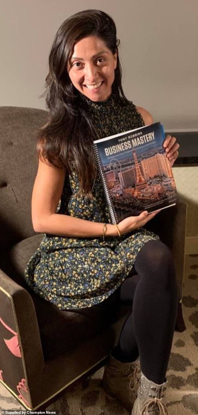 The course was led by Mexican yoga instructor Dulce Aguilar, 43 (pictured)