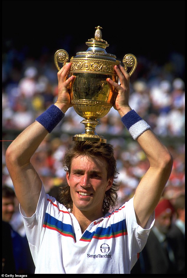 Cash (pictured in 1987) became Wimbledon champion at just 22 years old
