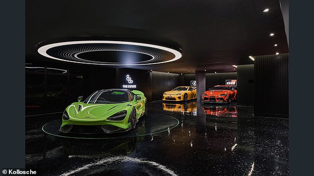 The development of the glass-fronted car gallery has allowed Moran to show off his supercars