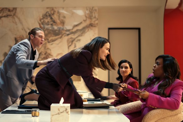 Sarah Paulson, Kim Kardashian and Niecy Nash-Betts in All’s Fair.