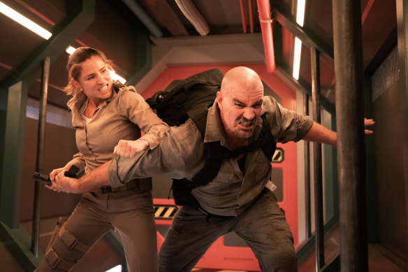 Elsa Pataky as JJ Collins in Matthew Reilly’s action thriller Interceptor.