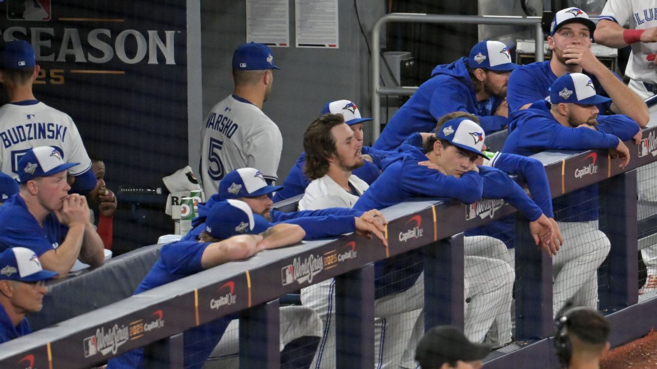 Jays feel sting of defeat as Game 7 of World Series slips away