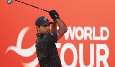 Aaron Rai tied for lead in Abu Dhabi after making albatross