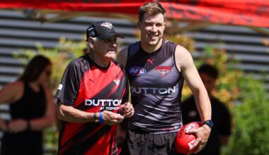 Zach Merrett returns to Essendon training after failed Hawthorn Hawks trade bid