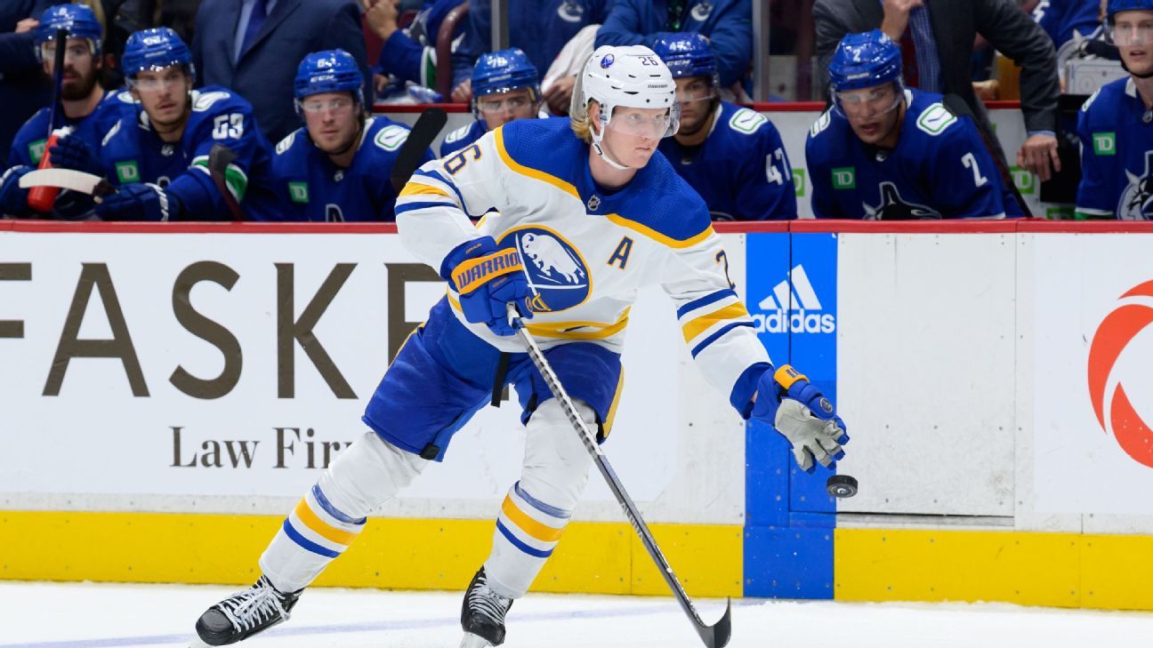 Rasmus Dahlin rejoins Sabres after leave to care for fiancée