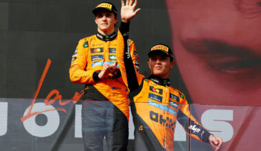 Oscar Piastri Alan Jones McLaren comments Las vegas race teammate battles