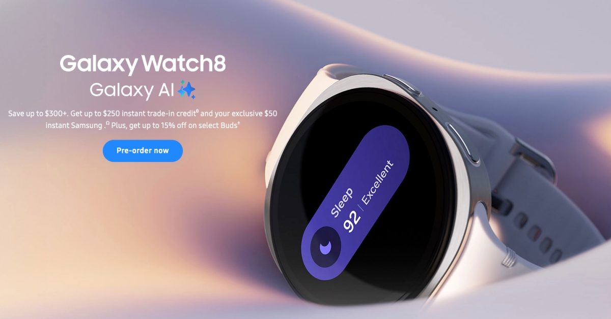 Samsung Galaxy Watch 8 Black Friday week deals now live from $280
