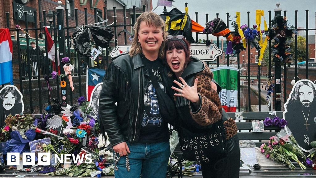 Black Sabbath super fans get engaged at bridge named after band