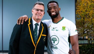 SA Rugby congratulates Kolisi and Erasmus on Test milestones