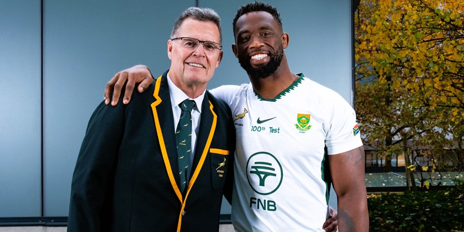 SA Rugby congratulates Kolisi and Erasmus on Test milestones