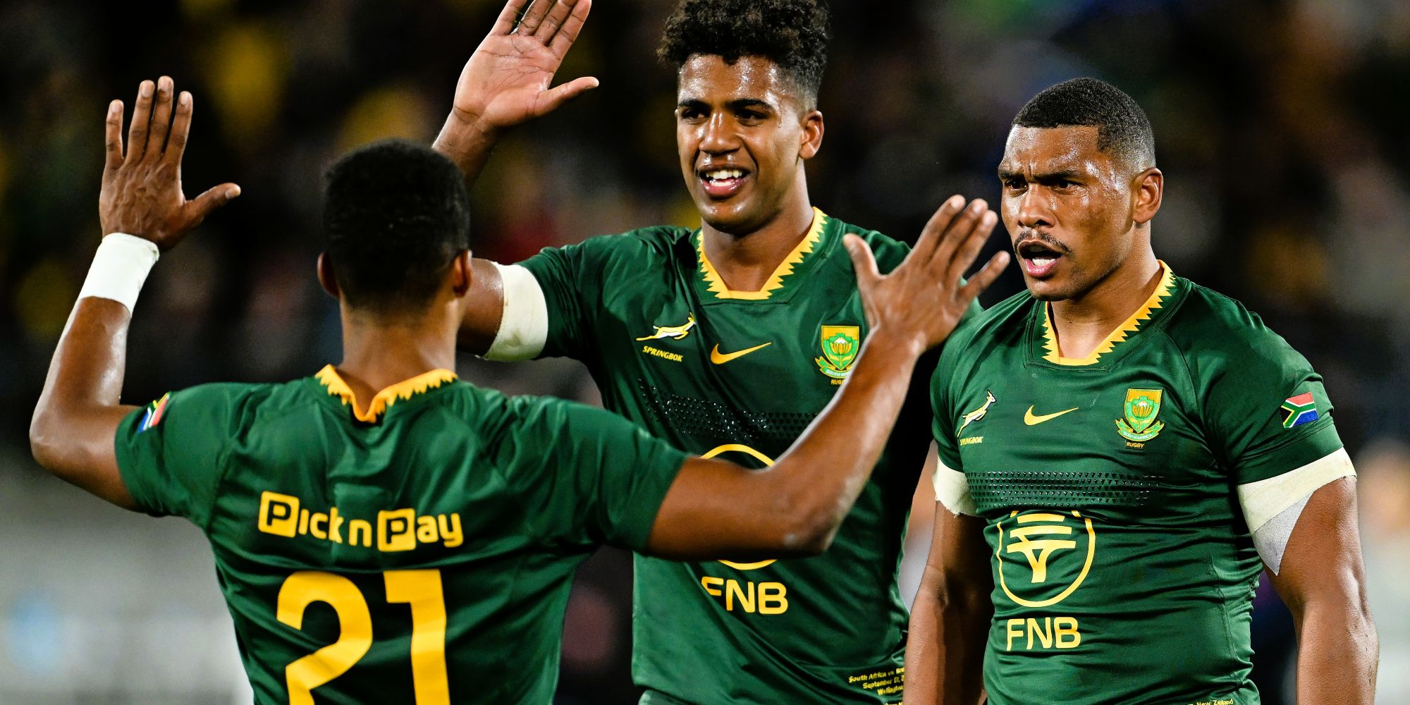 Canan Moodie takes over from Kurt-Lee Arendse on the right wing.