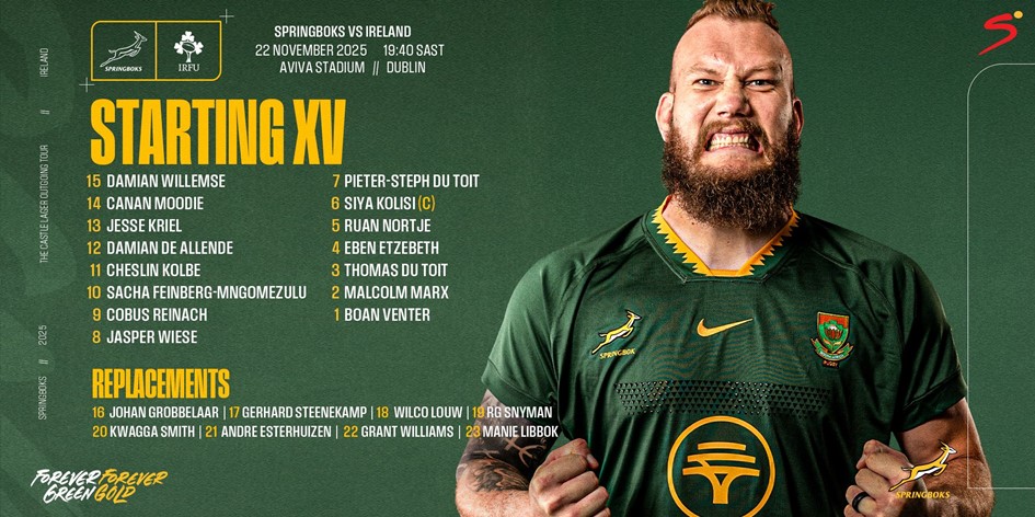 Snyman strikes 50 as Boks opt for experience