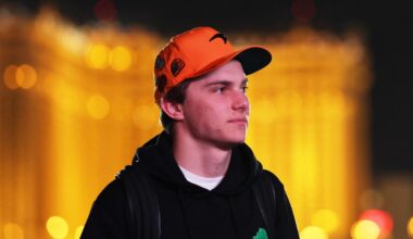 What time is the Las Vegas Grand Prix in Australia?, race start time AEDT, practice sessions, qualifying, schedule, drivers’ championship standings