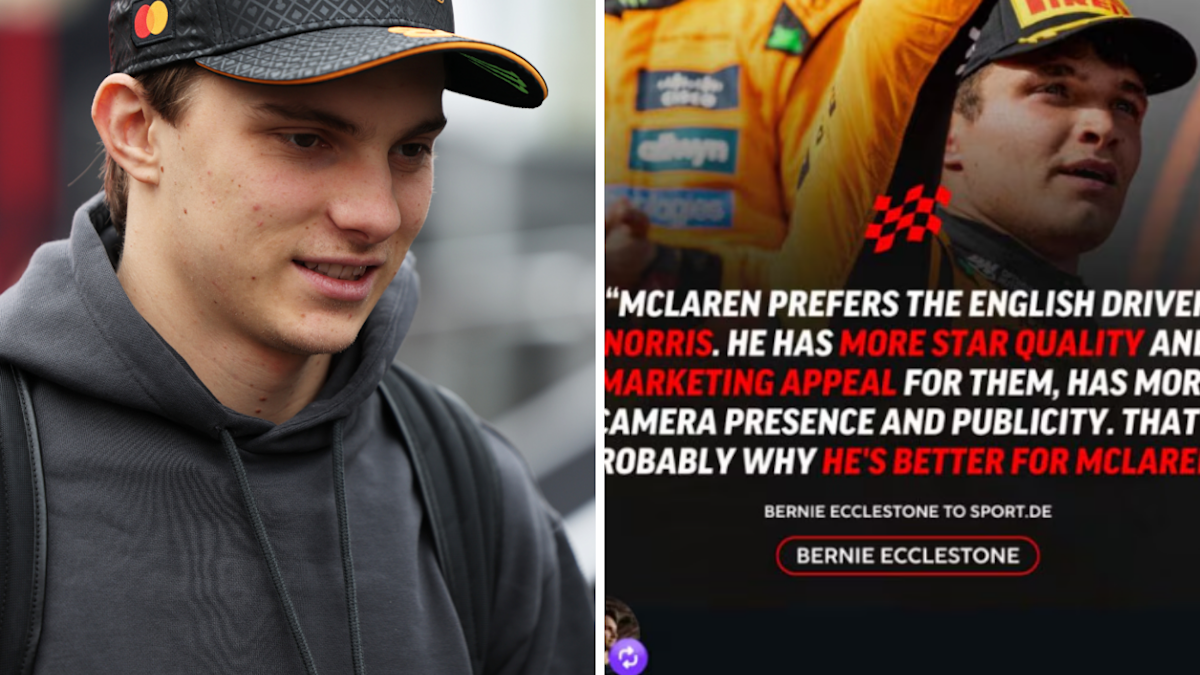 Oscar Piastri shares social media post about perceieved McLaren favouritism towards Lando Norris