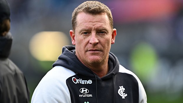 Michael Voss, senior coach of Carlton.
