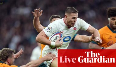 England v Australia: Autumn Nations Series rugby union – live | Autumn Nations Series