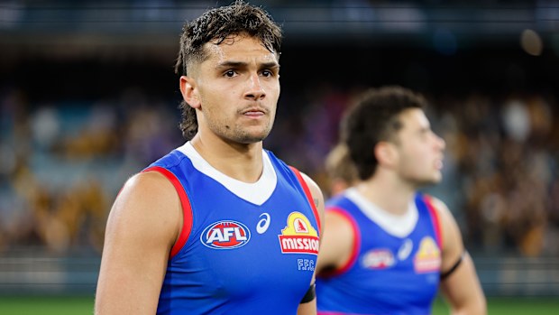 Jamarra Ugle-Hagan of the Bulldogs