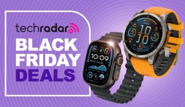 Apple Watch Ultra 3 and Garmin Fenix 8 on TechRadar deals banner